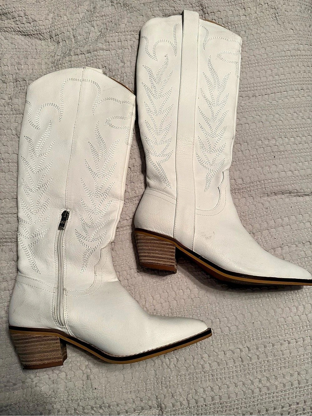 Women's White Western Boots